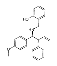 2-(((1S,2R)-1-(4-methoxyphenyl)-2-phenylbut-3-enylamino)methyl)phenol Structure