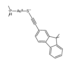 [Au(2-C15H13-CC-S)(PMe3)]结构式