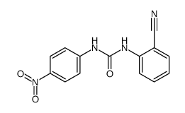 1-(2-Cyano-phenyl)-3-(4-nitro-phenyl)-urea结构式