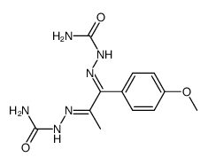 1-(4-methoxy-phenyl)-propane-1,2-dione disemicarbazone Structure