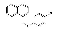 1-[(4-chlorophenyl)sulfanylmethyl]naphthalene结构式