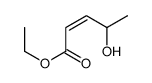 ethyl 4-hydroxypent-2-enoate结构式