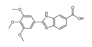 2-(3,4,5-trimethoxyphenyl)-3H-benzimidazole-5-carboxylic acid结构式