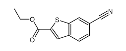 Ethyl 6-cyano-1-benzothiophene-2-carboxylate结构式