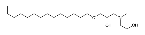 1-[2-hydroxyethyl(methyl)amino]-3-tetradecoxypropan-2-ol Structure