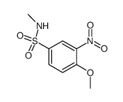 N-methyl-4-(methyloxy)-3-nitrobenzenesulfonamide structure