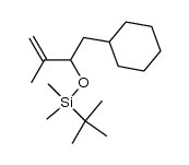 tert-butyl (1-cyclohexyl-3-methylbut-3-en-2-yloxy)dimethylsilane Structure