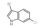 3-Bromo-6-chloroindole结构式