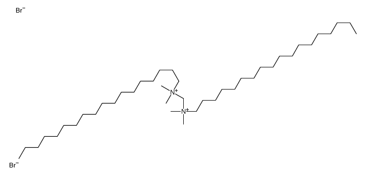 [dimethyl(octadecyl)azaniumyl]methyl-dimethyl-octadecylazanium,dibromide Structure