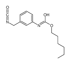 hexyl N-[3-(isocyanatomethyl)phenyl]carbamate结构式