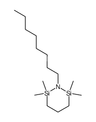 N-octyl-2,2,6,6-tetramethyl-2,6-disilapiperidine结构式