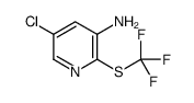 5-Chloro-2-[(trifluoromethyl)sulfanyl]-3-pyridinamine结构式