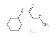 N-Cyclohexyl-2-(methylamino)acetamide hydrochloride结构式