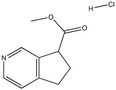 methyl 6,7-dihydro-5H-cyclopenta[c]pyridine-7-carboxylate hydrochloride Structure