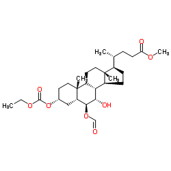 (3α,5β,6β,7α)-3-[(Ethoxycarbonyl)oxy]-6-(formyloxy)-7-hydroxycholan-24-oic Acid Methyl Ester picture