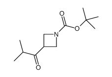 3-异丁酰基氮杂环丁烷-1-羧酸叔丁酯结构式