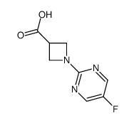 1-(5-Fluoro-pyrimidin-2-yl)-azetidine-3-carboxylic acid Structure