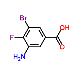 3-Amino-5-bromo-4-fluorobenzoic acid Structure