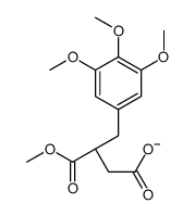 (3S)-4-methoxy-4-oxo-3-[(3,4,5-trimethoxyphenyl)methyl]butanoate结构式