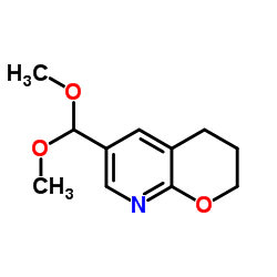 6-(Dimethoxymethyl)-3,4-dihydro-2H-pyrano[2,3-b]pyridine picture