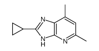 2-cyclopropyl-5,7-dimethyl-1H-imidazo[4,5-b]pyridine结构式