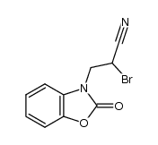 2-bromo-3-(2-oxo-benzooxazol-3-yl)-propionitrile结构式