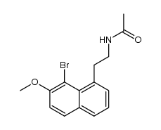 N-[2-(8-bromo-7-methoxy-naphthalen-1-yl)ethyl]acetamide Structure