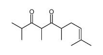 2,5,7,9-tetramethyl-2-decene-6,8-dione结构式