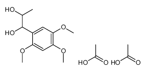 acetic acid,1-(2,4,5-trimethoxyphenyl)propane-1,2-diol Structure