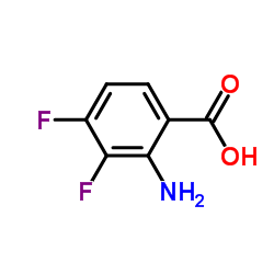 2-Amino-3,4-difluorobenzoic acid Structure