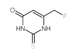 4(1H)-Pyrimidinone,6-(fluoromethyl)-2,3-dihydro-2-thioxo-结构式