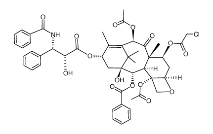 7-O-(2-chloroacetyl)paclitaxel Structure