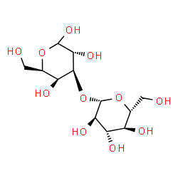 3-O-β-D-Glucopyranosyl-D-galactopyranose Structure