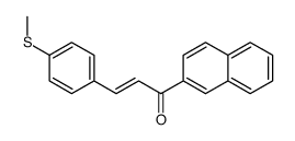 3-(4-methylsulfanylphenyl)-1-naphthalen-2-ylprop-2-en-1-one Structure