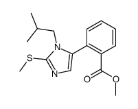 methyl 2-(1-isobutyl-2-(methylthio)-1H-imidazol-5-yl)benzoate Structure