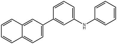 Benzenamine, 3-(2-naphthalenyl)-N-phenyl-结构式