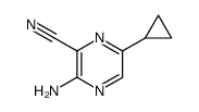 Pyrazinecarbonitrile,3-amino-6-cyclopropyl- (8CI) Structure