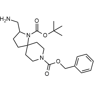 8-苄基1-(叔丁基)2-(氨基甲基)-1,8-二氮杂螺[4.5]癸烷-1,8-二羧酸酯图片