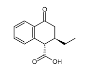 trans-2-Aethyl-4-oxo-1,2,3,4-tetrahydro-1-naphthoesaeure Structure