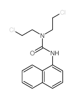 Urea,N,N-bis(2-chloroethyl)-N'-1-naphthalenyl- Structure