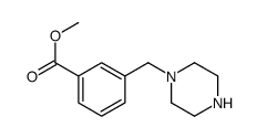 3-(哌嗪-1-甲基)苯甲酸甲酯结构式