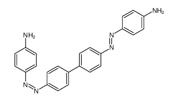 4-[[4-[4-[(4-aminophenyl)diazenyl]phenyl]phenyl]diazenyl]aniline Structure