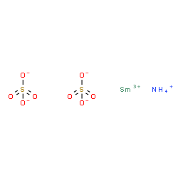 ammonium samarium(3+) disulphate structure