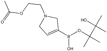 N-(2-Acetoxyethyl)-2,5-dihydro-1H-pyrrole-3-boronic acid pinacol ester Structure