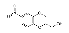 (6-nitro-2,3-dihydrobenzo[b][1,4]dioxin-2-yl)methanol Structure