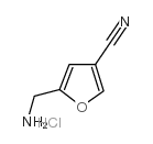 5-(AMINOMETHYL)FURAN-3-CARBONITRILE HYDROCHLORIDE structure