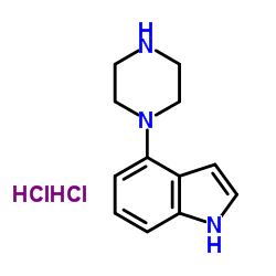 4-(1-Piperazinyl)-1H-indole dihydrochloride structure