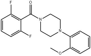 2,6-difluorophenyl 4-(2-methoxyphenyl)piperazinyl ketone picture