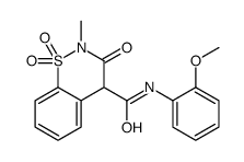 N-(2-Methoxyphenyl)-2-methyl-3-oxo-3,4-dihydro-2H-1,2-benzothiazi ne-4-carboxamide 1,1-dioxide结构式