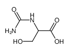 N-carbamyl-DL-serine Structure